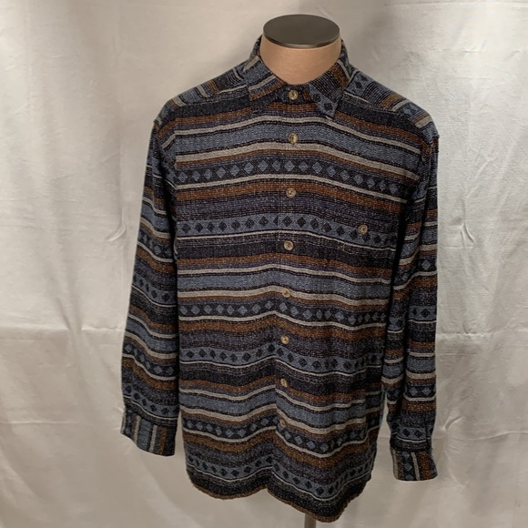 Vintage Selection McNeal Oversized Boho Button Up Size Large - Picture 3 of 7